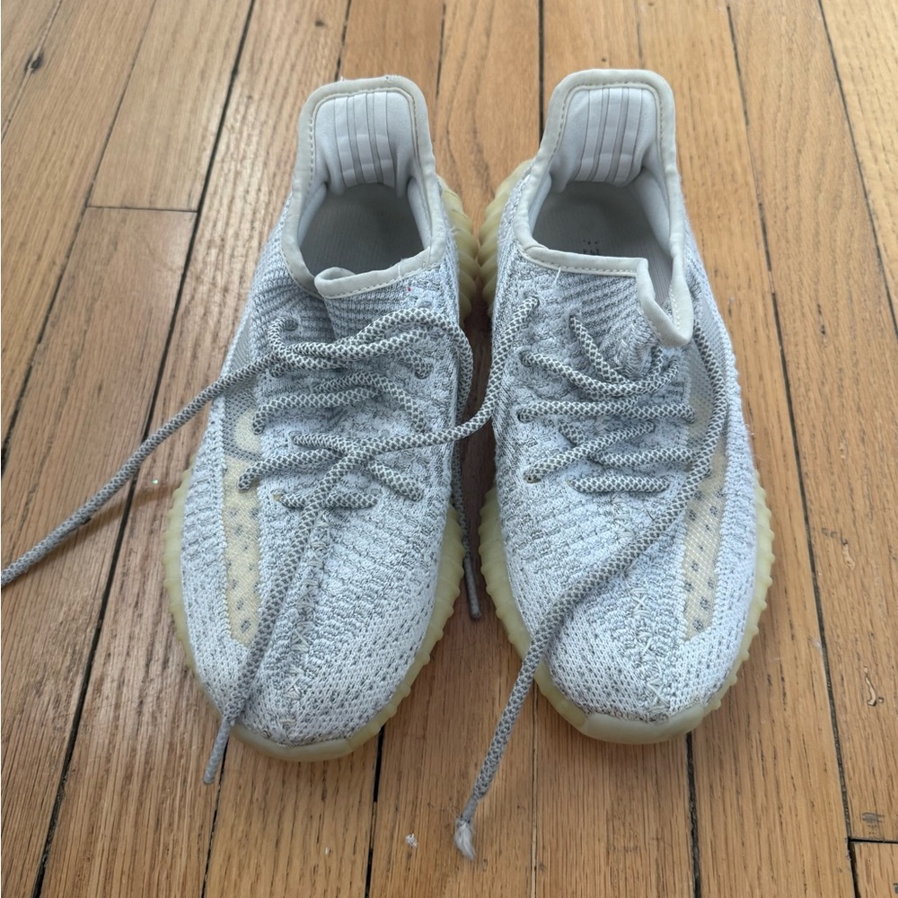 Yeezy Gray and Cream Sneakers